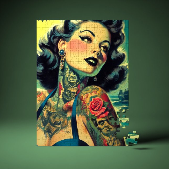 Puzzle Retro Goth Pinup (Créateur téléchargé)