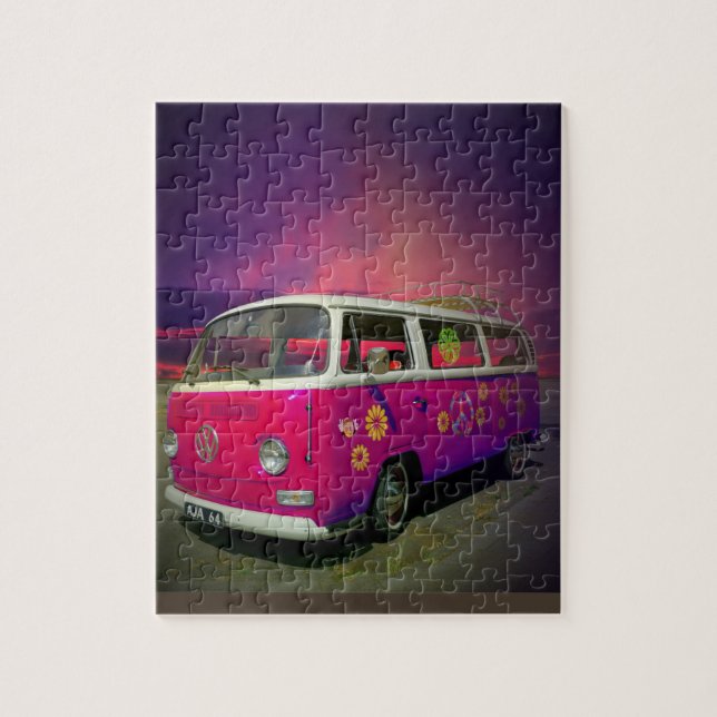 PUZZLE RÉTRO HIPPY CAMIONNETTE (Vertical)