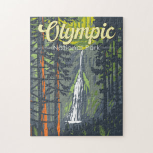 Puzzle Retro Illustration du Parc National Olympique