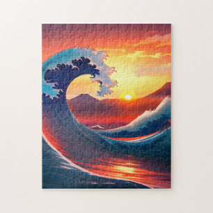 Puzzle Rétro La Grande Vague au large