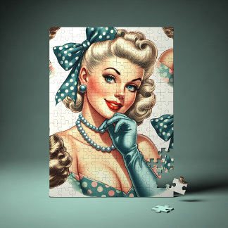 Puzzle Rétro Mignon Classique Pin-Up