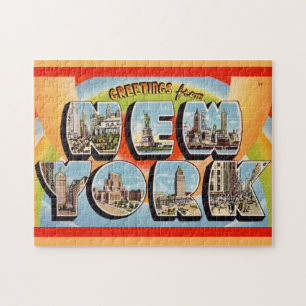 Puzzle Retro New York City Salutation Mug