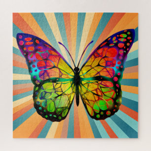 PUZZLE RÉTRO PAPILLON ABSTRAIT VINTAGE