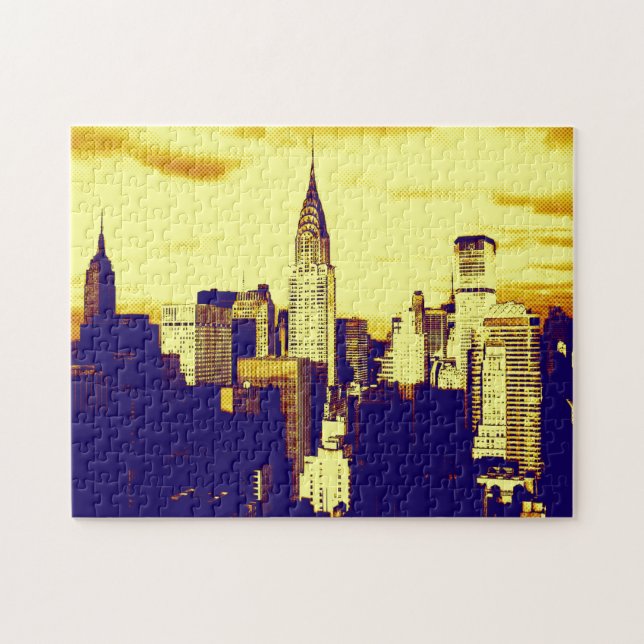 Puzzle Retro Pop Art New York (Horizontal)