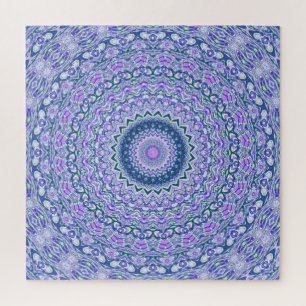 Puzzle Retro Super Boho Trippy Hippie Jewel Tone Mandala