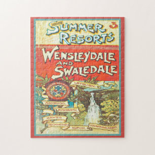 Puzzle Retro Yorkshire Railroad Tourist Guide Couverture