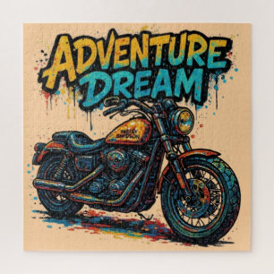 Puzzle Rêve de conduite aventure / Moto Chopper Vintage