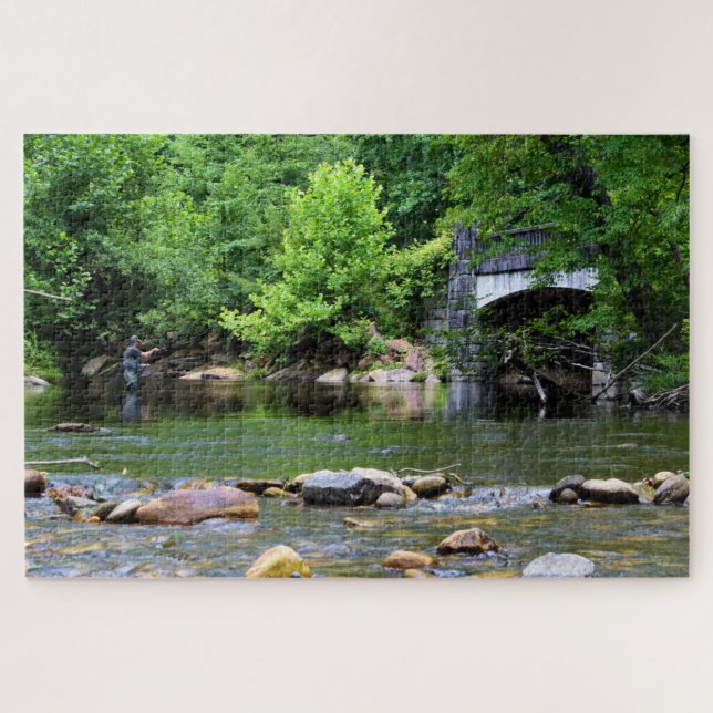 Puzzle Rêve de la journée de pêche à la mouche - 20x30 (Horizontal)