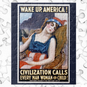 Puzzle Réveillez-vous l'Amérique ! Art de la liberté patr