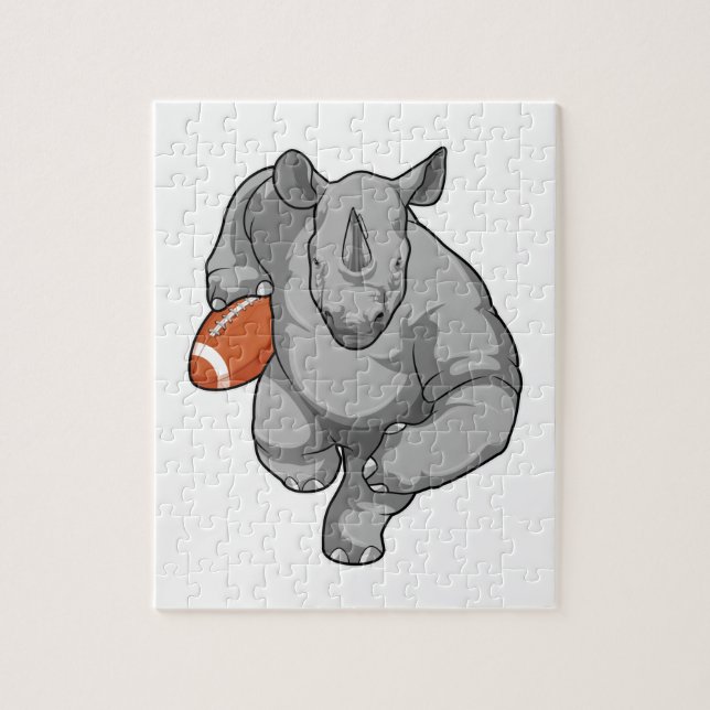 Puzzle Rhino de football (Vertical)