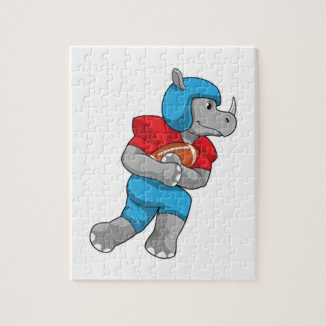 Puzzle Rhino de football (Vertical)