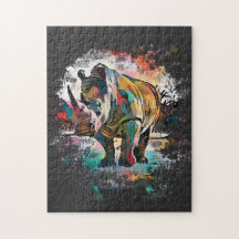 Rhinoceros colorés ! | Noir difficile