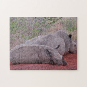 Puzzle Rhinocéros de Hluhluwe en Afrique du Sud