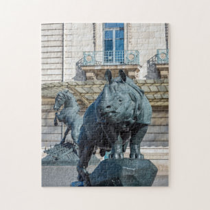 Puzzle Rhinoceros devant le musée d'Orsay - Paris