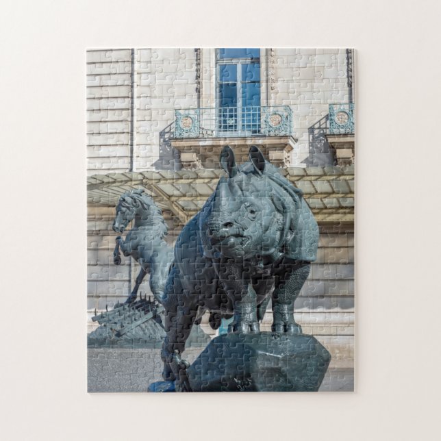 Puzzle Rhinoceros devant le musée d'Orsay - Paris (Vertical)
