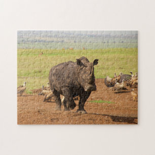 Puzzle Rhinocéros en mission.