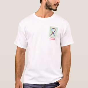 Puzzle Ribbon Angel Cause Awareness Custom Shirts