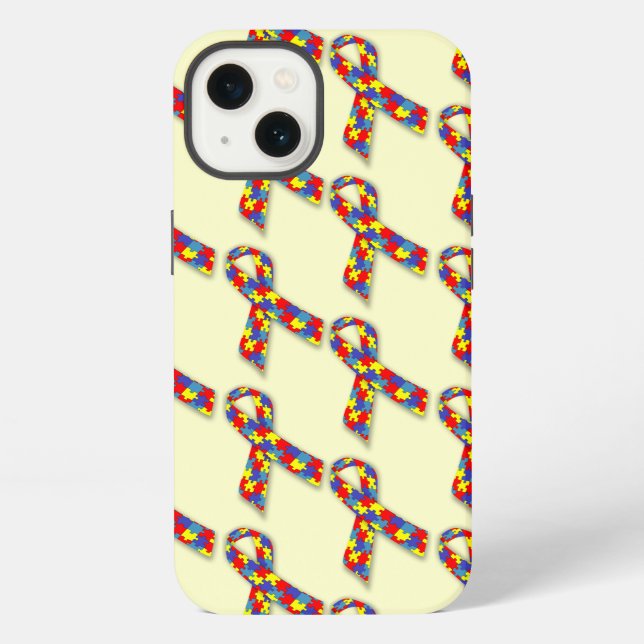 Puzzle Ribbons iPhone Case (Back)