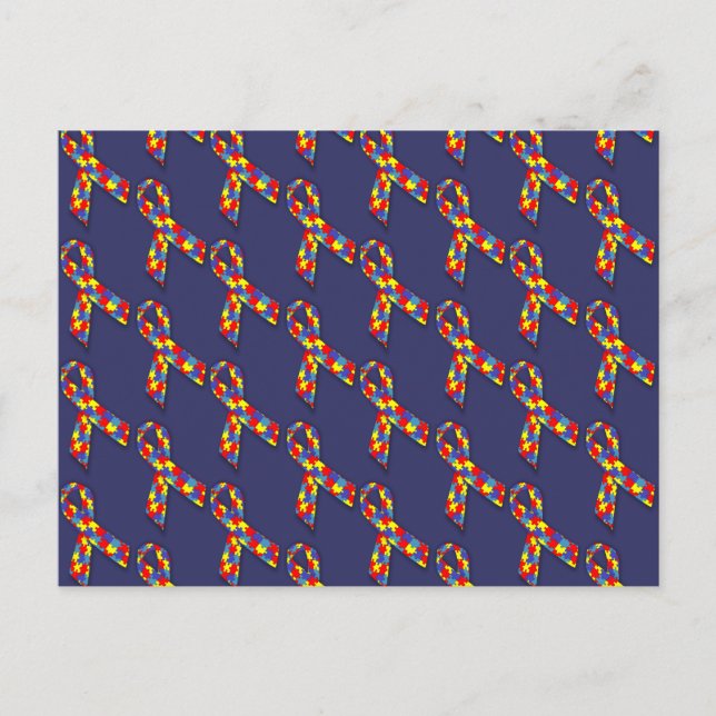 Puzzle Ribbons Postcard (Front)