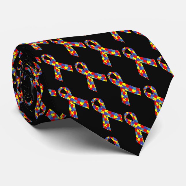 Puzzle Ribbons Tie (Rolled)