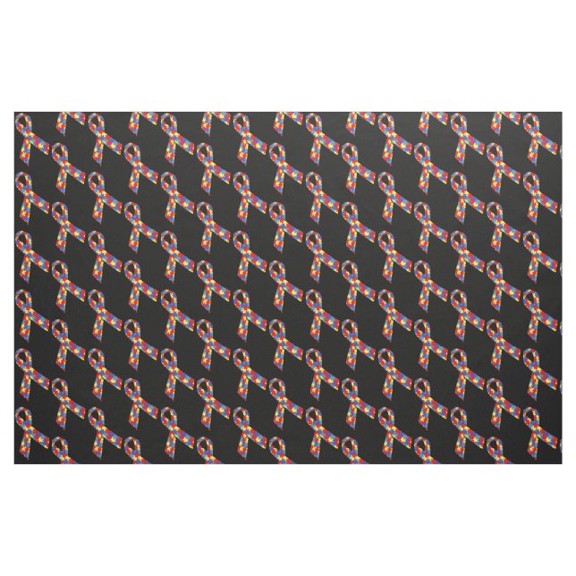 Puzzle Ribbons Tiled Pattern Fabric (Fat Quarter)