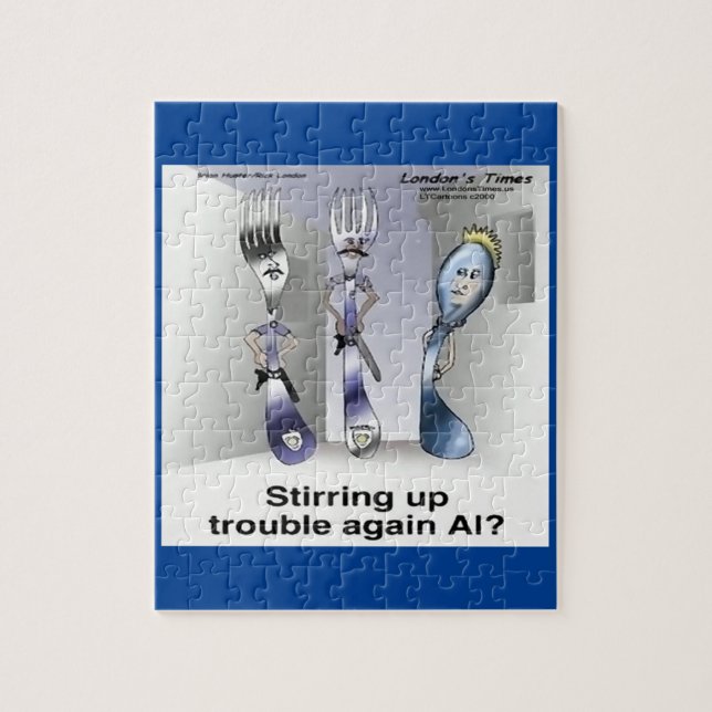 Puzzle Rick London Funny Silverware Police (Vertical)