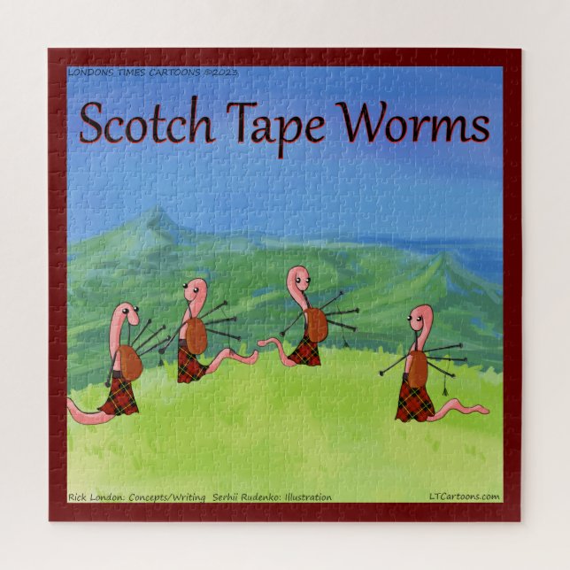 Puzzle Rick London Worms D'Ecosse Drôle (Vertical)