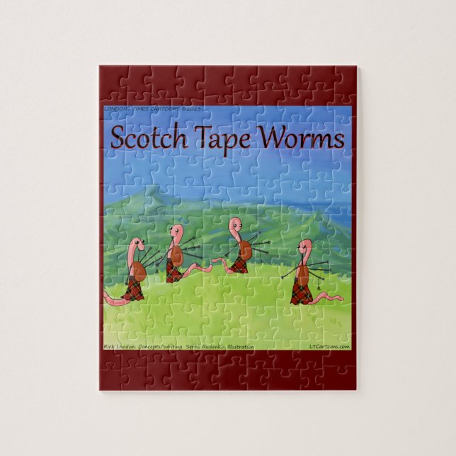Puzzle Rick London Worms D'Ecosse Drôle (Vertical)