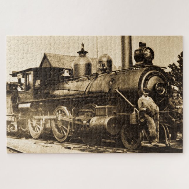 Puzzle Ridin'that Train Vintage Railroad Crew (Horizontal)