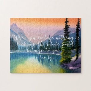 Puzzle Rien Ne Manque De Citation Zen Scène Lac Pacifique