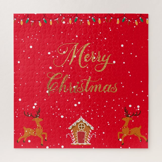 Puzzle Rindee et confiserie - Fête de Noël (Vertical)