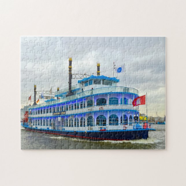Puzzle River Boat Hamburg Allemagne. (Horizontal)