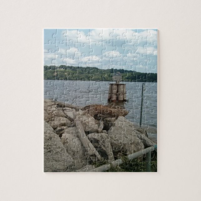 Puzzle Riverwalk Dubuque Iowa le fleuve Mississippi (Vertical)