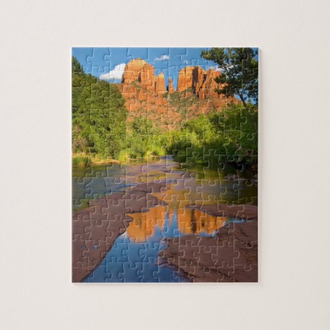 Puzzle Rivière à Red Rock Crossing, Arizona (Vertical)