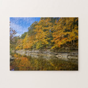 Puzzle Rivière bleue à l'automne