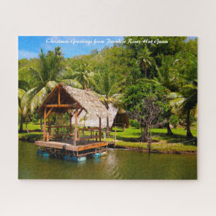 Puzzle Rivière Hut Guam.Salutations de Noël