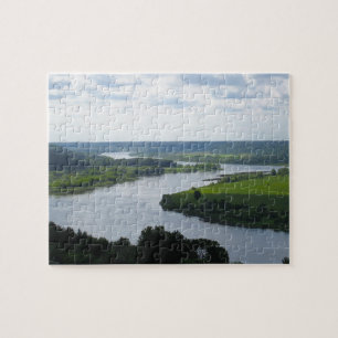 Puzzle Rivière Nemunas à Vilkija, LITUANIE —