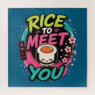 Puzzle Riz à vous rencontrer – Conception de Sushi Kawaii
