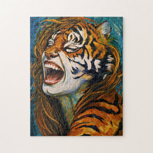 Puzzle Roar of the Wild Heart - Tigress coloré