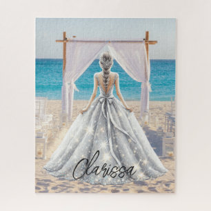 Puzzle Robes de mariée Jour de mariage Mariage plage Robe