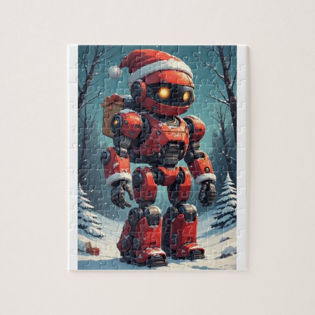 Puzzle Robot de Noël  (Vertical)
