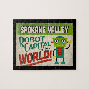 Puzzle Robot de Spokane Valley Washington - Vintage amusa