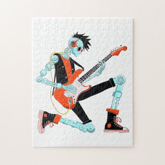 Puzzle Robot guitariste (Vertical)