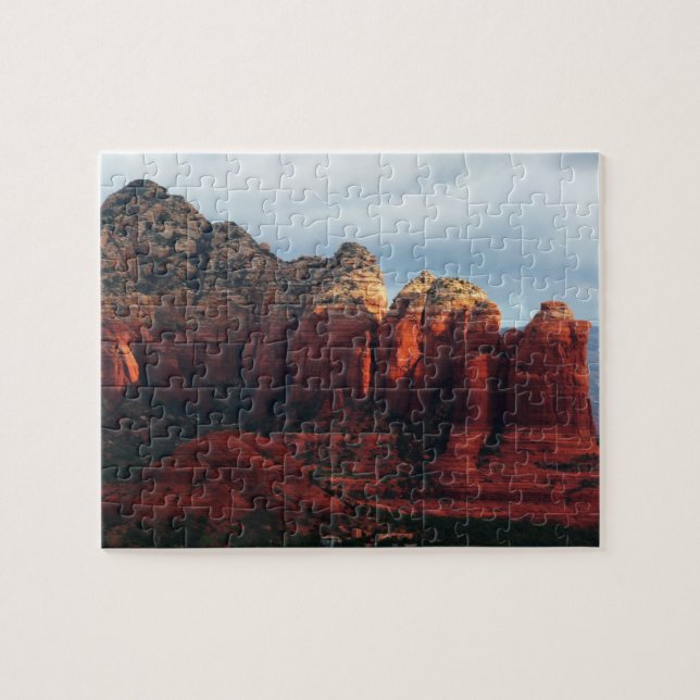 Puzzle Roche à café nuageux à Sedona Arizona (Horizontal)