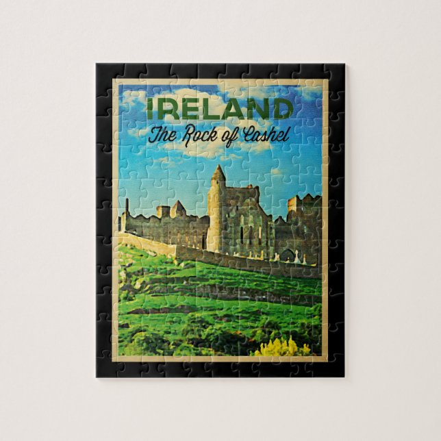 Puzzle Rocher De Cachel D'Irlande vintage (Vertical)