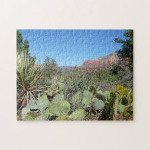 Puzzle Rochers rouges et cactus I