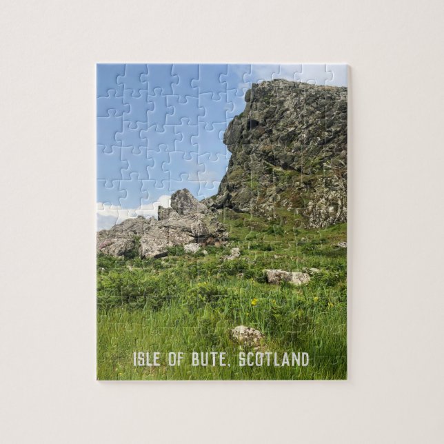 Puzzle Rocheuse, île de Bute, Écosse (Vertical)