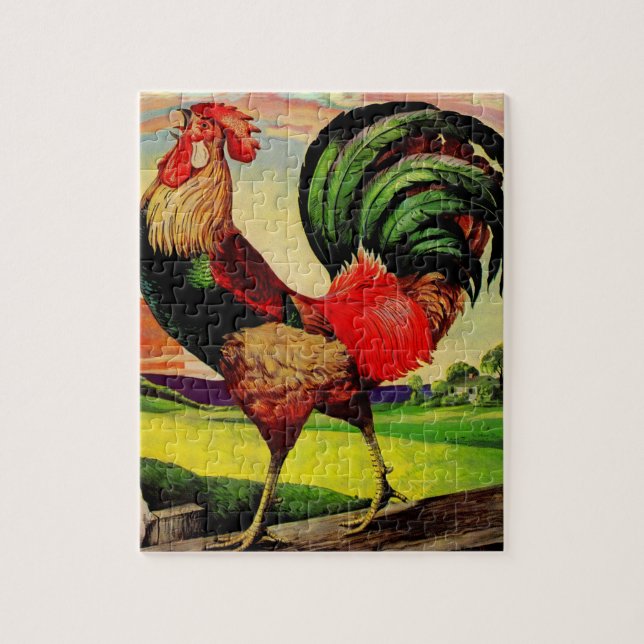 Puzzle Rocheux le coq beau (Vertical)
