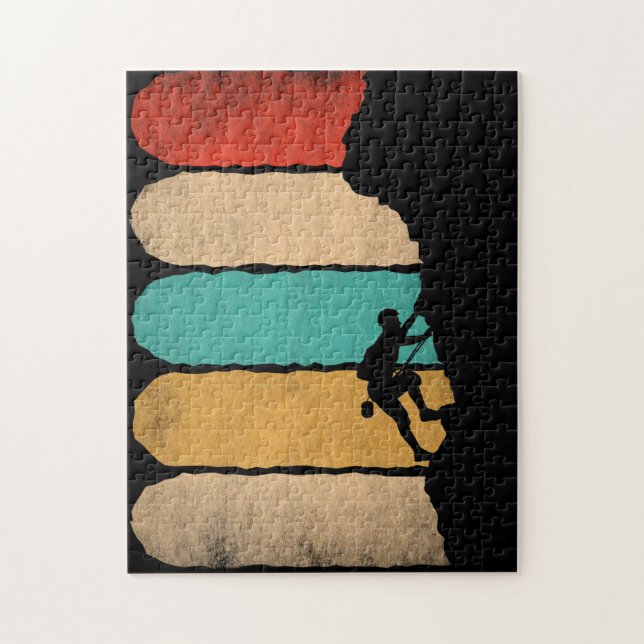 Puzzle Rock Escalade Rétro Hipster Climber Novelty (Vertical)