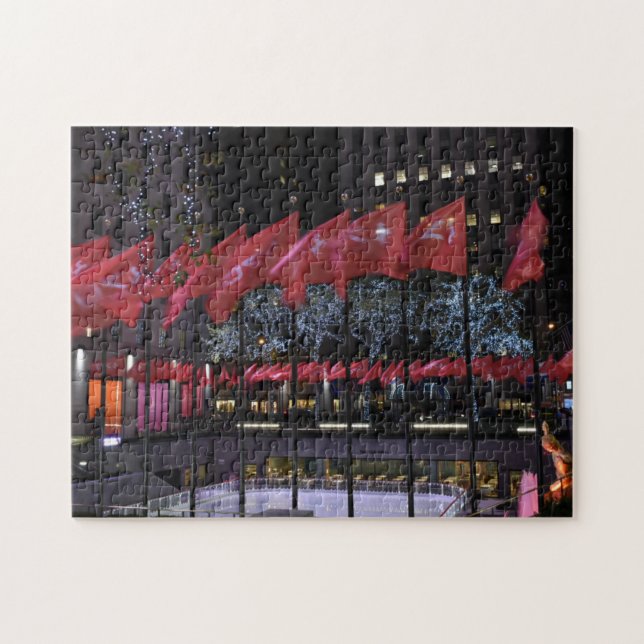 Puzzle Rockefeller Centre patinoire patinoire NYC Photogr (Horizontal)